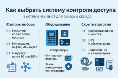 Как выбрать СКУД для офиса: пошаговый чек-лист от инженера-практика