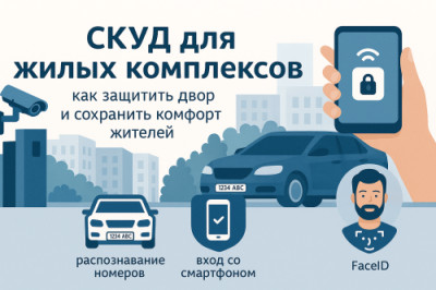 СКУД для жилых комплексов: как защитить двор от чужих и не бесить жильцов?
