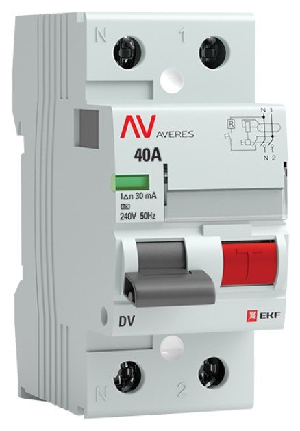 DV 2P 40А/ 30мА (A)  AVERES (rccb-2-40-30-a-av)