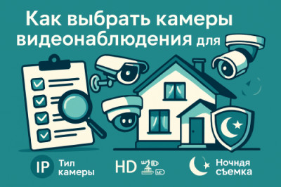 Как выбрать камеры видеонаблюдения для дома